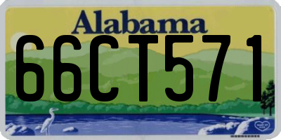 AL license plate 66CT571