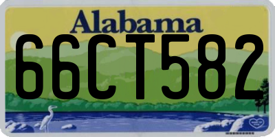 AL license plate 66CT582
