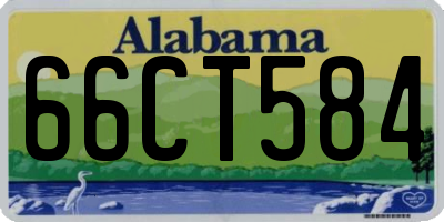 AL license plate 66CT584