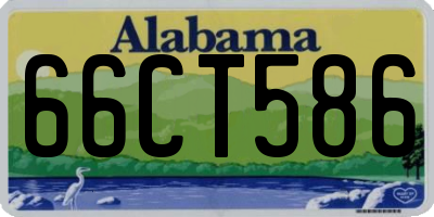 AL license plate 66CT586