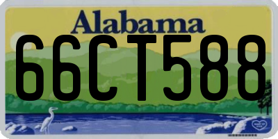 AL license plate 66CT588