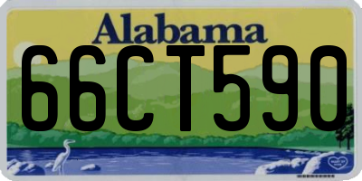 AL license plate 66CT590