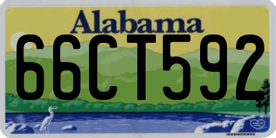 AL license plate 66CT592