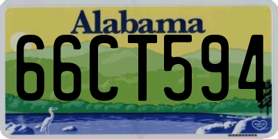AL license plate 66CT594
