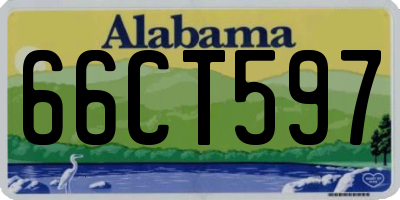 AL license plate 66CT597