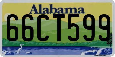 AL license plate 66CT599