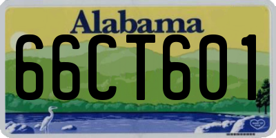 AL license plate 66CT601
