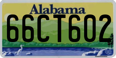AL license plate 66CT602