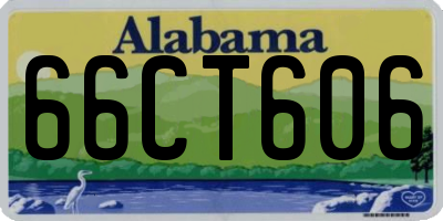 AL license plate 66CT606