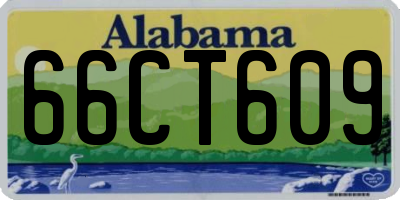 AL license plate 66CT609