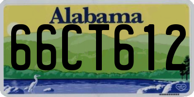 AL license plate 66CT612