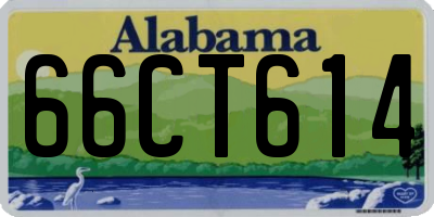 AL license plate 66CT614