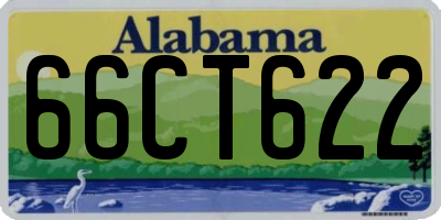 AL license plate 66CT622