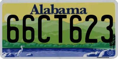 AL license plate 66CT623