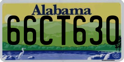 AL license plate 66CT630