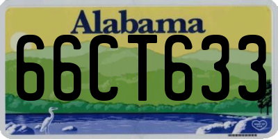 AL license plate 66CT633