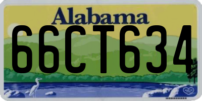 AL license plate 66CT634