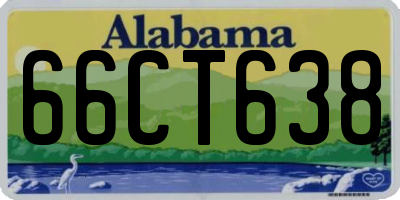 AL license plate 66CT638