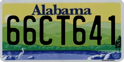 AL license plate 66CT641