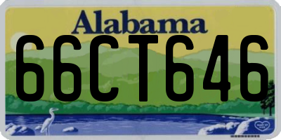 AL license plate 66CT646