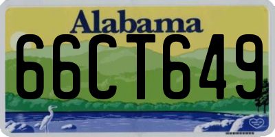 AL license plate 66CT649