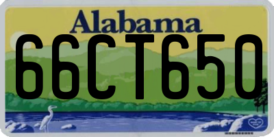 AL license plate 66CT650