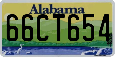 AL license plate 66CT654