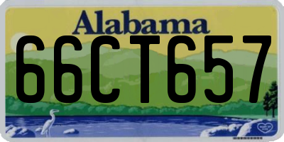 AL license plate 66CT657