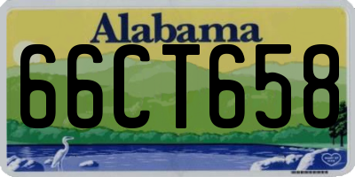 AL license plate 66CT658