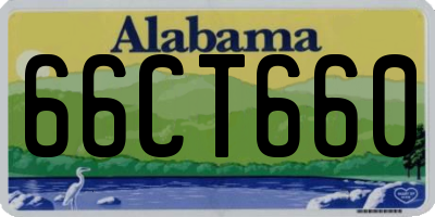 AL license plate 66CT660