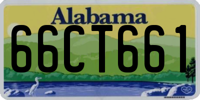 AL license plate 66CT661
