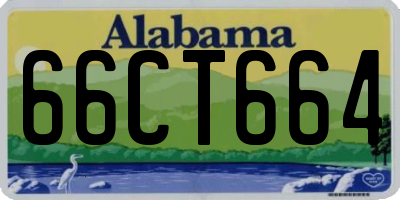 AL license plate 66CT664