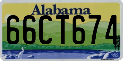 AL license plate 66CT674