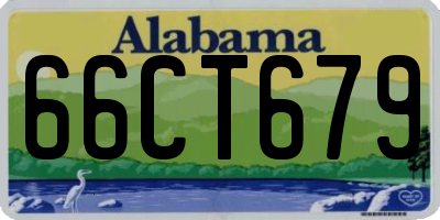 AL license plate 66CT679