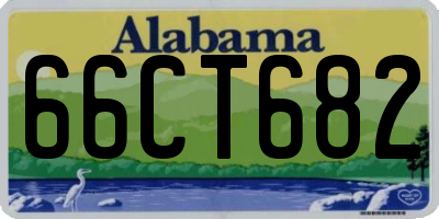 AL license plate 66CT682