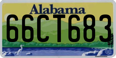 AL license plate 66CT683