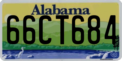 AL license plate 66CT684