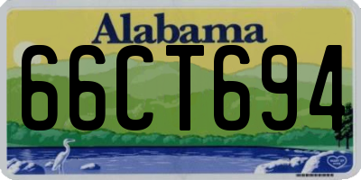 AL license plate 66CT694