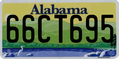 AL license plate 66CT695