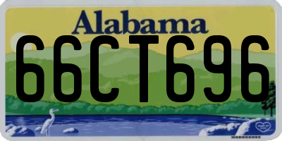 AL license plate 66CT696