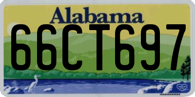 AL license plate 66CT697