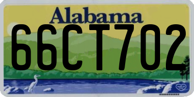 AL license plate 66CT702
