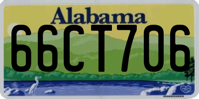 AL license plate 66CT706