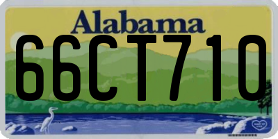 AL license plate 66CT710