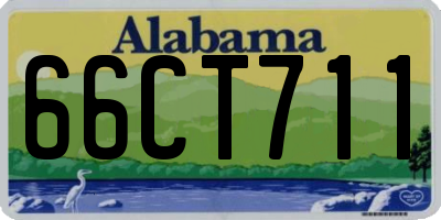AL license plate 66CT711