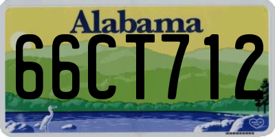 AL license plate 66CT712