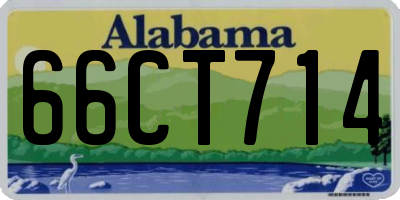 AL license plate 66CT714