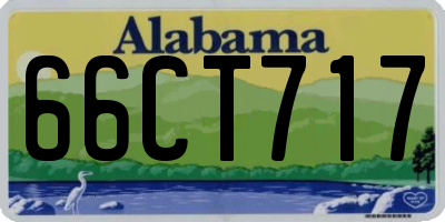 AL license plate 66CT717