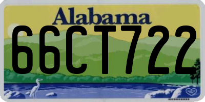 AL license plate 66CT722
