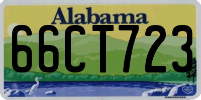 AL license plate 66CT723